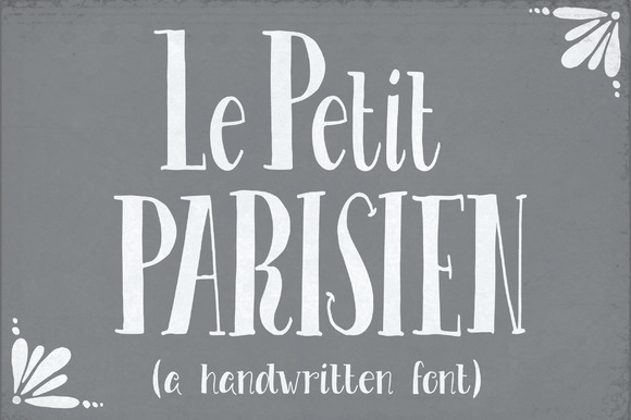 Le Petit Parisien Font Poster 1