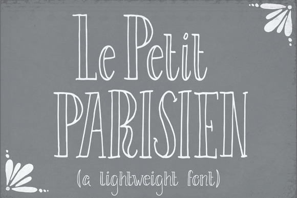 Le Petit Parisien Light Font Poster 1