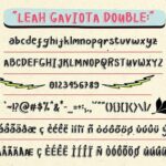 Leah Gaviota Script Font Poster 12