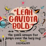 Leah Gaviota Script Font Poster 4