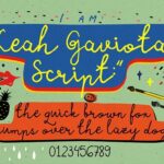 Leah Gaviota Script Font Poster 7