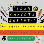 Leah Gaviota Script Font Poster 9