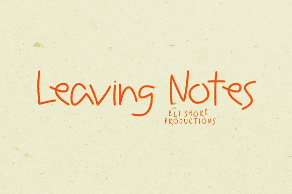 Leaving Notes Font Poster 1