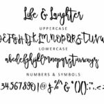 Life & Laughter Font Poster 1
