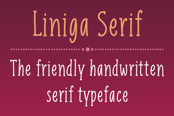 Liniga Serif Font Poster 1