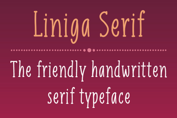 Liniga Serif Font