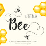 Little Bee Duo Font Poster 1