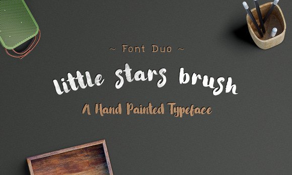 Little Stars Brush Font