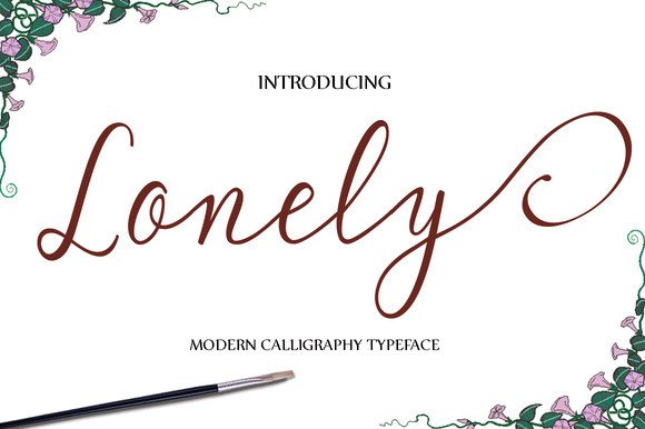 Lonely Font Poster 1