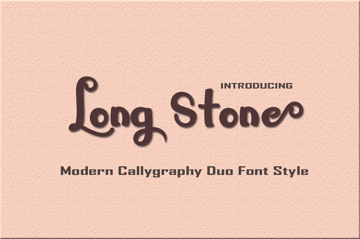 Long Stone Font Poster 1
