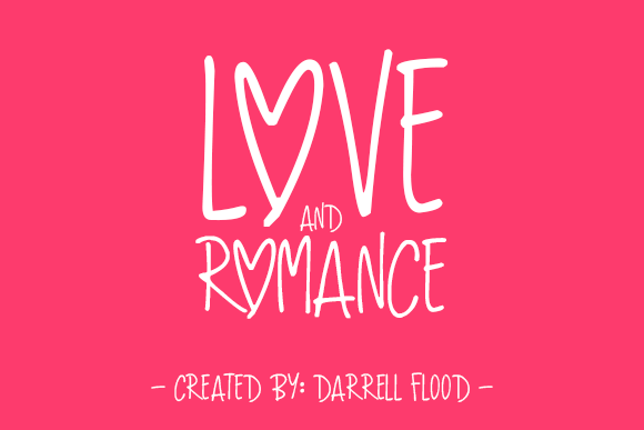 Love and Romance Font Poster 1