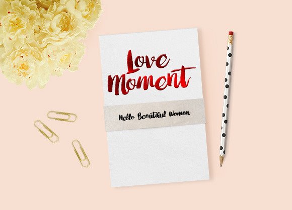 Love Moment Font Poster 1