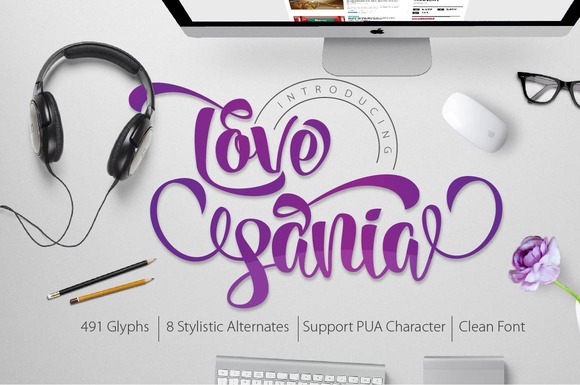 Love Sania Font Poster 1