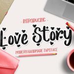 Love Story Font Poster 1