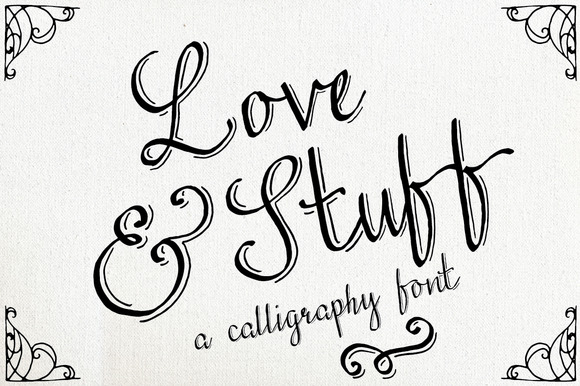 Love & Stuff Pack Font Poster 1