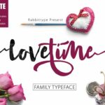 Love Time Font Poster 1