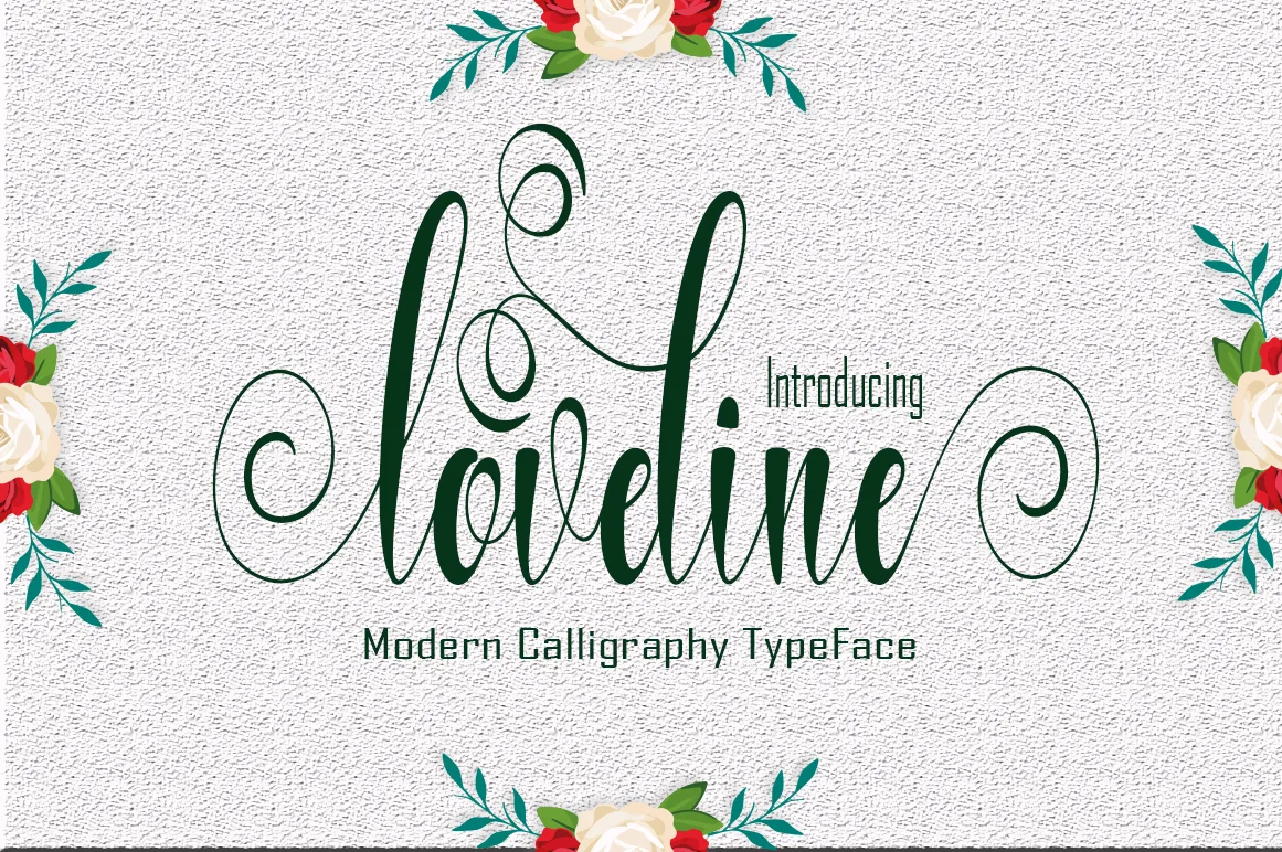 Loveline Font Loveline Font Poster 1
