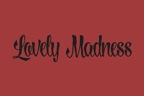 Lovely Madness Font Poster 1