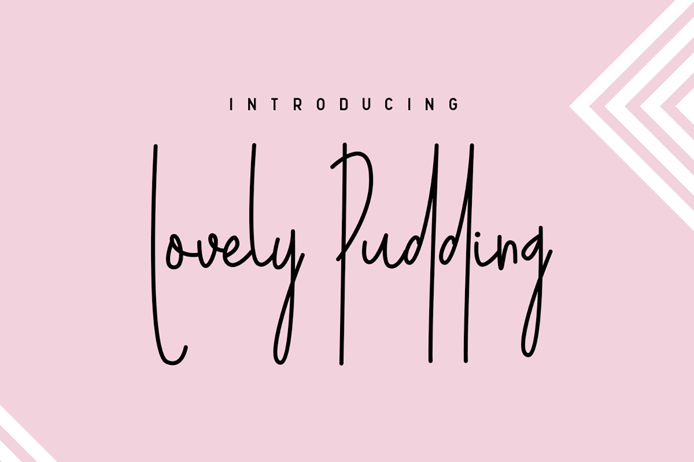 Lovely Pudding Font Poster 1