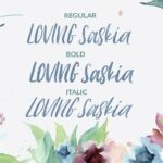 Loving Saskia Font Poster 6
