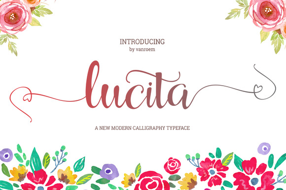 Lucita Font Poster 1