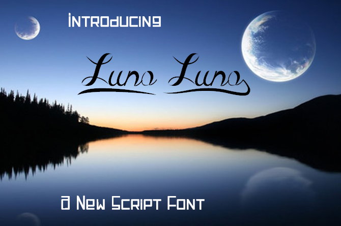 Luna Luna Font Poster 1