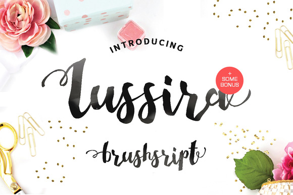 Lussira Brushscript Font Poster 1