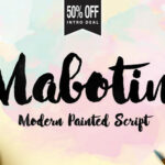 Mabotim Brush Font Poster 1