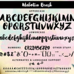 Mabotim Brush Font Poster 5