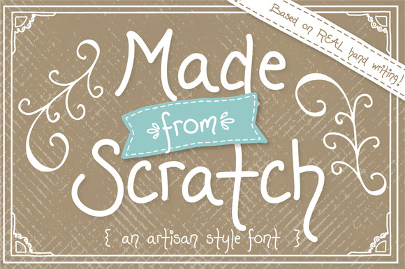 Made from Scratch Font Poster 1