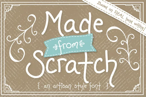 Made from Scratch Font Made from Scratch Font Poster 1