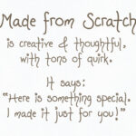 Made from Scratch Font Poster 3