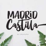 MADRID Castilla Font Poster 1