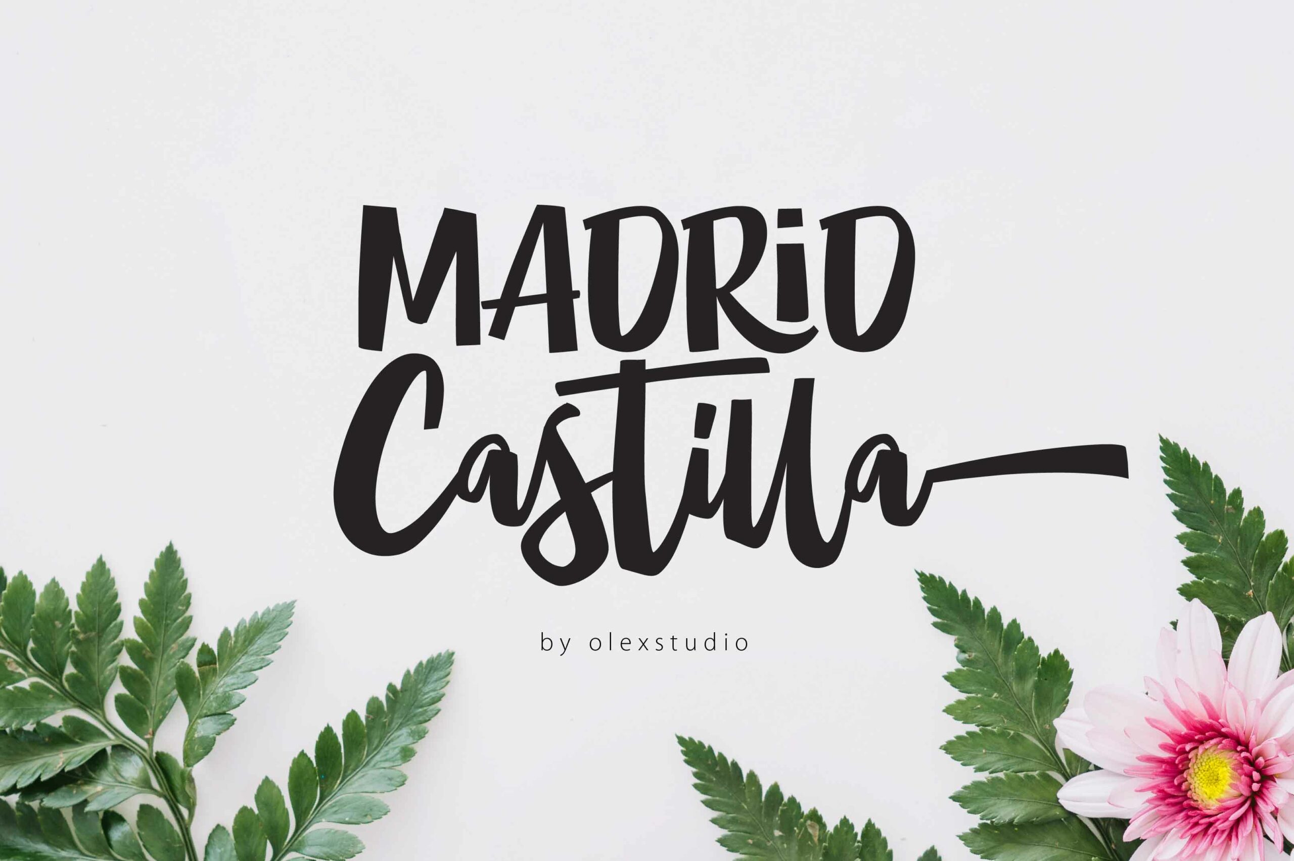 MADRID Castilla Font Poster 1