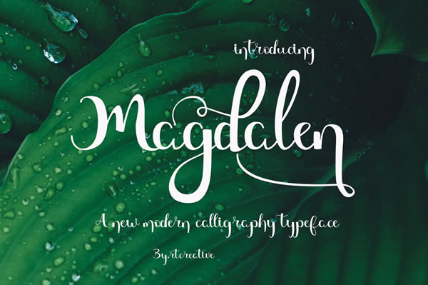 Magdalen Font Poster 1