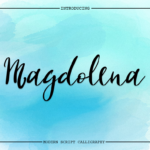 Magdolena Font Poster 1