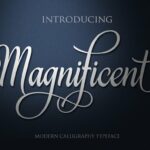 Magnificent Font Poster 1