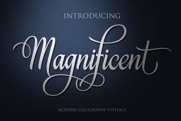 Magnificent Font Poster 1