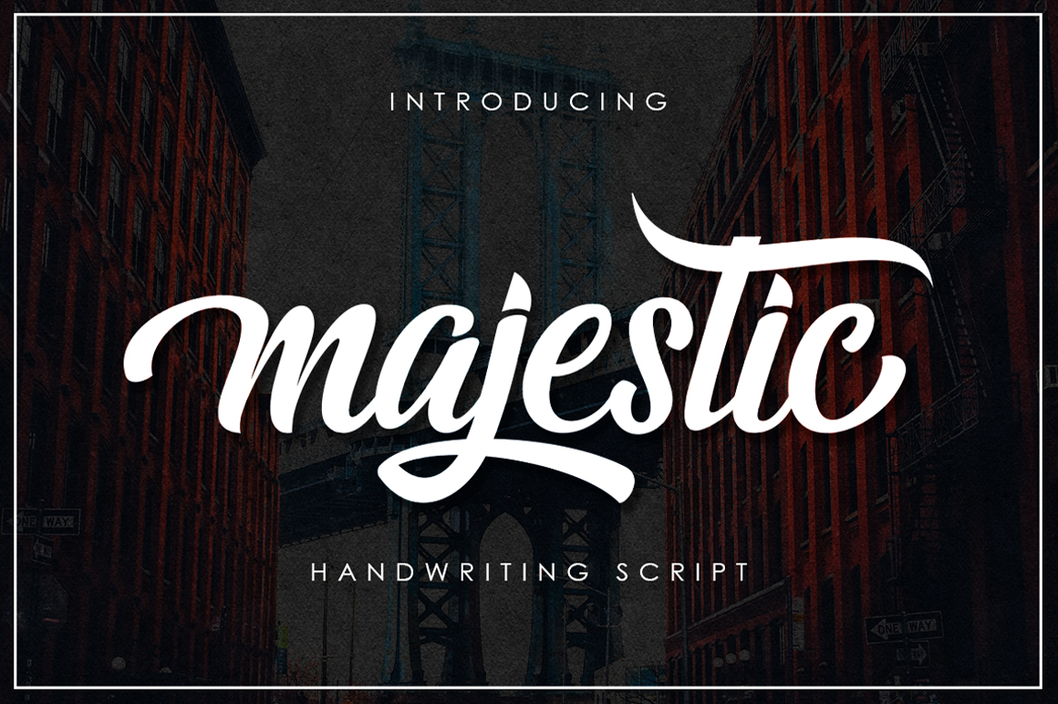 Majestic Font Poster 1