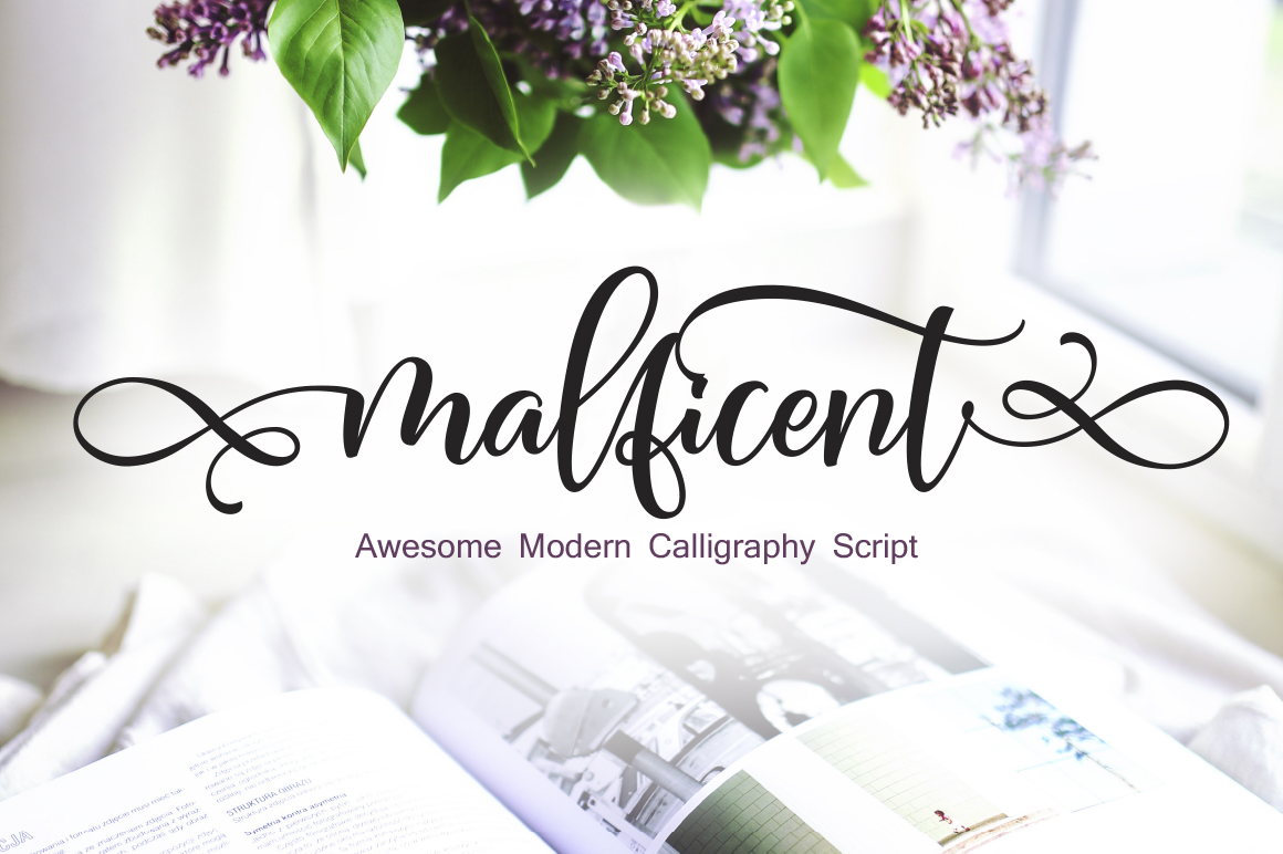 Malficent Font Poster 1