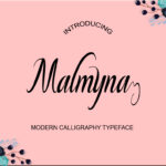 Malmyna Script Font Poster 1