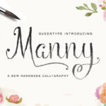 Manny Script Font Poster 1