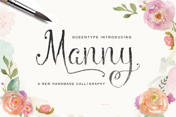 Manny Script Font Poster 1