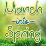March into Spring Font Poster 1