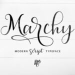 Marchy Font Poster 15