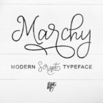 Marchy Font Poster 5