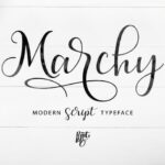 Marchy Font Poster 6