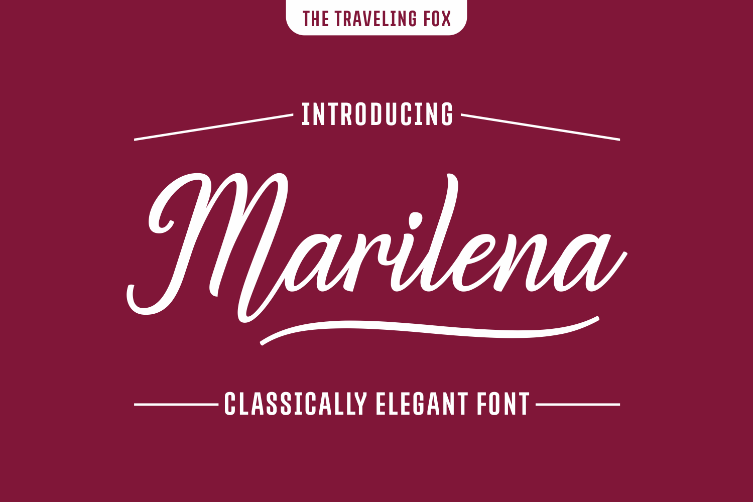 Marilena Font Poster 1