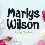 Marlys Wilson Font Poster 1