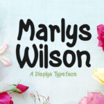 Marlys Wilson Font Poster 1